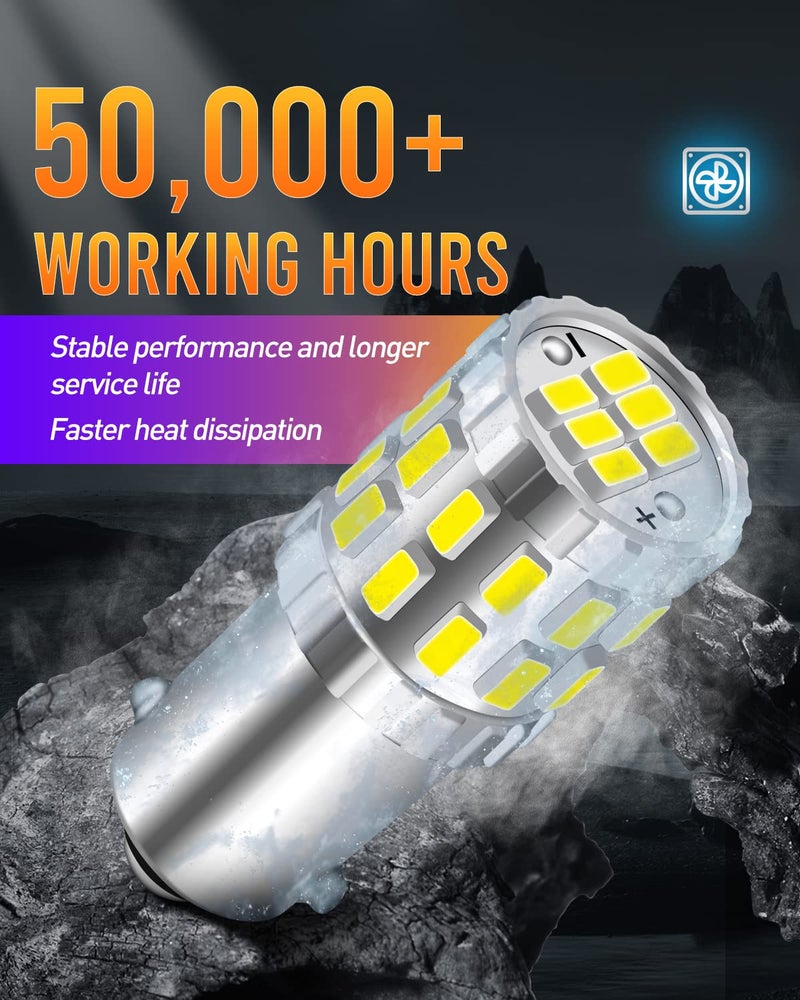 LUYED BA9S LED Bulb 1060 Lumens Xenon White Super Bright BA9 53 57 1895 64111 LED Light Bulb for Car Interior Dome Map License Plate Glove Box Light,Pack of 2 - Image 4